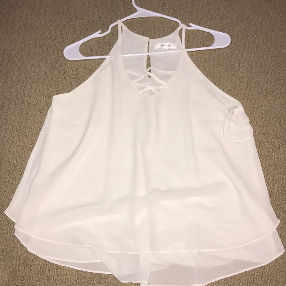 Flowy white/cream tank top